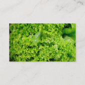 Grüne Hydroponische Salat-Blätter Visitenkarte (Rückseite)