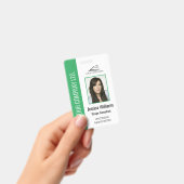 Grüne ID für personalisierte Unternehmensmitarbeit Ausweis (Handheld)