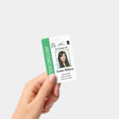 Grüne ID für personalisierte Unternehmensmitarbeit Ausweis (Handheld)