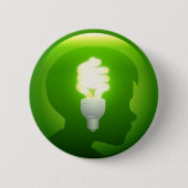 Grüne Idee Button (Vorderseite)