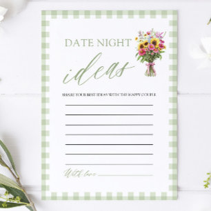 Grüne Ideen für einen Date-Abend - Spiel zur Brida Einladung