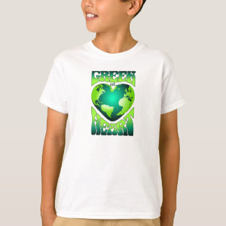 GRÜNE IM HERZEN Öko umweltfreundlich Retro T-Shirt