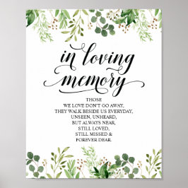 Grüne im Zeichen des Gedächtnisses Poster