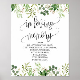 Grüne im Zeichen des Gedächtnisses Poster