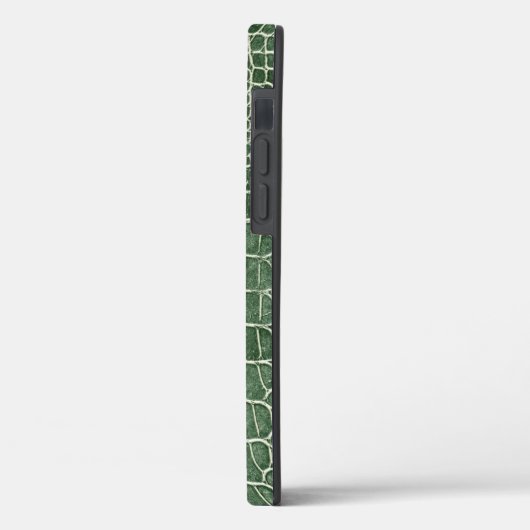 Grüne Imitat Krokodile Leder Case-Mate iPhone Hülle (Rückseite / Links)