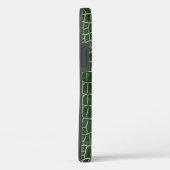 Grüne Imitat Krokodile Leder Personalisierter Name Case-Mate iPhone Hülle (Rückseite / Rechts)