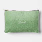 Grüne Imitate Glitzer Valentine Zubehörtasche (Vorderseite)