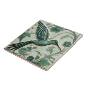 Grüne Imitate im Jugendstil Hummingbird R Fliese (Seite)