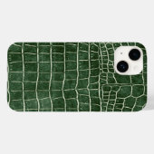 Grüne Imitate Krokodil Case-Mate iPhone Hülle (Rückseite (Horizontal))