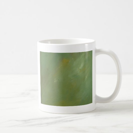 Grüne Imitate mit Pinselform beenden Kaffeetasse (Rechts)
