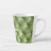 Grüne Imitate mit warmem Soft Sage Velvet Milchtasse (Rechts)