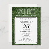 Grüne Imitate Texturierte Party oder Wiedersehen S Ankündigungspostkarte (Vorne/Hinten)