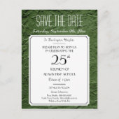 Grüne Imitate Texturierte Party oder Wiedersehen S Ankündigungspostkarte (Vorderseite)