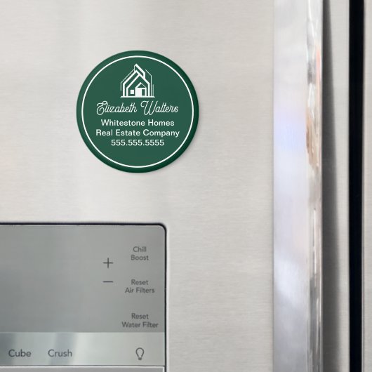 Grüne Immobilienfirma Individueller Makler Magnet (In Situ (Kühlschrank))