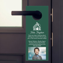 Grüne Immobilienfirma Werbung Zuhause Makler