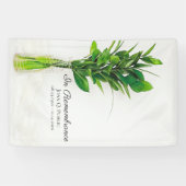 Grüne in Vase Feier der Lebensbeerdigung Banner (Horizontal)