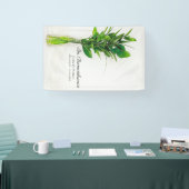 Grüne in Vase Feier der Lebensbeerdigung Banner (Messe)