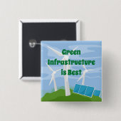 Grüne Infrastruktur ist die beste Button (Vorne & Hinten)