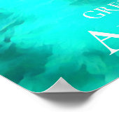 Grüne Insel Great Barrier Reef Australien Reise Poster (Ecke)