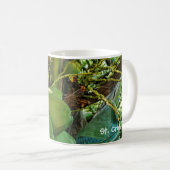 Grüne Insel Kokosnüsse Palme Tree Kaffeetasse (VorderseiteRechts)