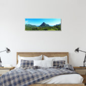 Grüne Insel Moorea im Panorama Leinwanddruck (Insitu (Schlafzimmer))