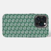 Grüne Interferenzkugeln iPhone Hülle (Rückseite (Horizontal))