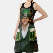 Grüne irische Bier-All-Over-Print-Schürze Nummer 2 Schürze (InSitu)