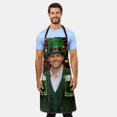 Grüne irische Bier-All-Over-Print-Schürze Nummer 2 Schürze (Getragen)