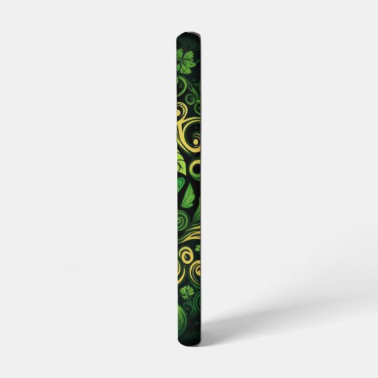 GRÜNE IRISCHE KELLTISCHE KLEEBLATT SAMSUNG GALAXY HÜLLE (Linke Seite)