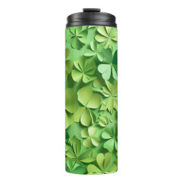 GRÜNE IRISCHE KELLTISCHE KLEEBLATT THERMOSBECHER