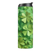 GRÜNE IRISCHE KELLTISCHE KLEEBLATT THERMOSBECHER (Nach links gedreht)