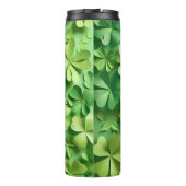 GRÜNE IRISCHE KELLTISCHE KLEEBLATT THERMOSBECHER (Rückseite)