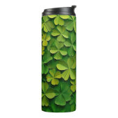 GRÜNE IRISCHE KELLTISCHE KLEEBLATT THERMOSBECHER (Nach links gedreht)