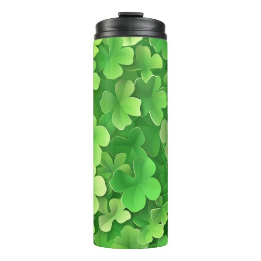 GRÜNE IRISCHE KELLTISCHE KLEEBLATT THERMOSBECHER (Vorderseite)