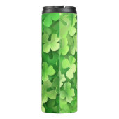 GRÜNE IRISCHE KELLTISCHE KLEEBLATT THERMOSBECHER (Rückseite)