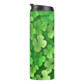 GRÜNE IRISCHE KELLTISCHE KLEEBLATT THERMOSBECHER (Nach rechts gedreht)
