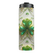 GRÜNE IRISCHE KELLTISCHE KLEEBLATT THERMOSBECHER (Vorderseite)