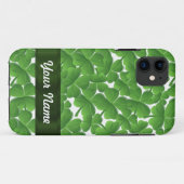 Grüne irische Kleeblätter personalisiert Case-Mate iPhone Hülle (Rückseite (Horizontal))