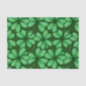 GRÜNE IRISCHE KLEEBLÄTTER SEIDENPAPIER (Vorderseite)