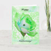 Grüne irische Rose und Jahrestag 2
