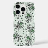 Grüne irische Vintage Babytragebärmutter Case-Mate iPhone Hülle (Rückseite)