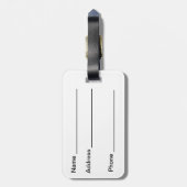 GRÜNE IRISH ARBEITSBOOTE MIT KLEEBLATTS BLUME GEPÄCKANHÄNGER (Rückseite vertikal)