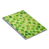 GRÜNE IRISH CELTIC CLOVER KLEEBLATTS NOTIZBLOCK (Rechte Seite)