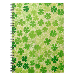 GRÜNE IRISH CELTIC CLOVER KLEEBLATTS NOTIZBLOCK