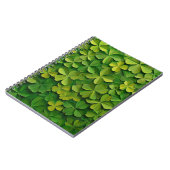 GRÜNE IRISH CELTIC CLOVER KLEEBLATTS NOTIZBLOCK (Linke Seite)