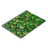 GRÜNE IRISH CELTIC CLOVER KLEEBLATTS NOTIZBLOCK (Linke Seite)