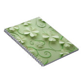 GRÜNE IRISH CELTIC CLOVER KLEEBLATTS NOTIZBLOCK (Rechte Seite)