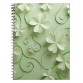 GRÜNE IRISH CELTIC CLOVER KLEEBLATTS NOTIZBLOCK (Vorderseite)