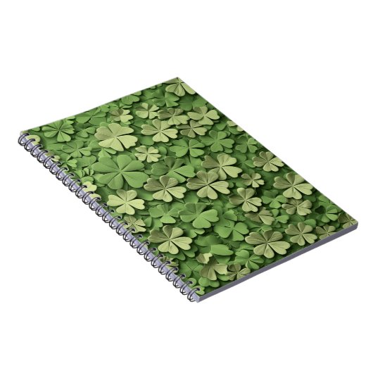 GRÜNE IRISH CELTIC CLOVER KLEEBLATTS NOTIZBLOCK (Rechte Seite)