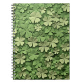 GRÜNE IRISH CELTIC CLOVER KLEEBLATTS NOTIZBLOCK (Vorderseite)